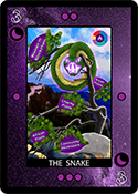 The Snake Card Purple